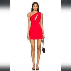 Hours Safia Mini Dress in Lava Red, XS, NWT